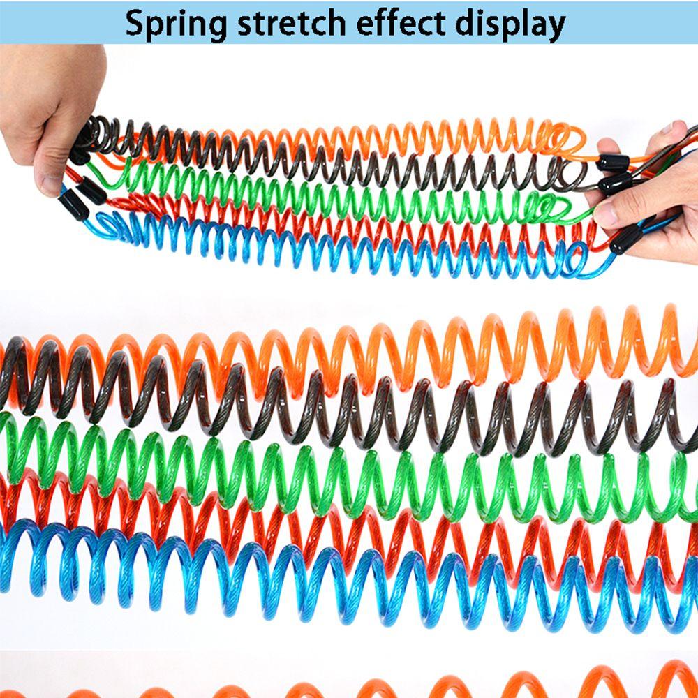 Brake Security Reminder Scooter Motorcycle Alarm Bicycle Lock Rope Bold Spring Cable Helmet Wire