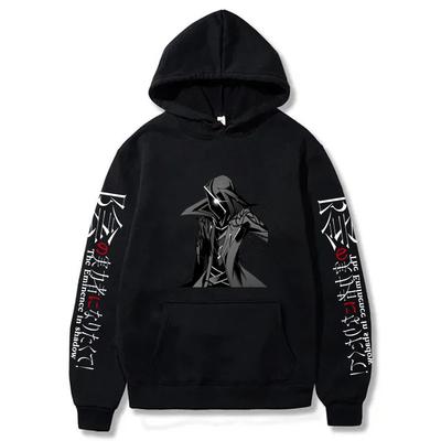 Anime The Eminence In Shadow Pánské ležérní mikiny s kapucí s potiskem Harajuku Streetwear Dlouhý rukáv Flísové Podzim Zima Pulovry Mikiny