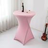 Cocktail Spandex Stretch Elastics Table Cover Square Corner Tablecloth Top Bars Table Cloth for Wedding Banquets