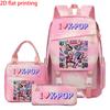 3PCS Numbered 6&7 Pattern Knapsack Set | The Perfect Choice for School & Journey With Premium Quality Materials
