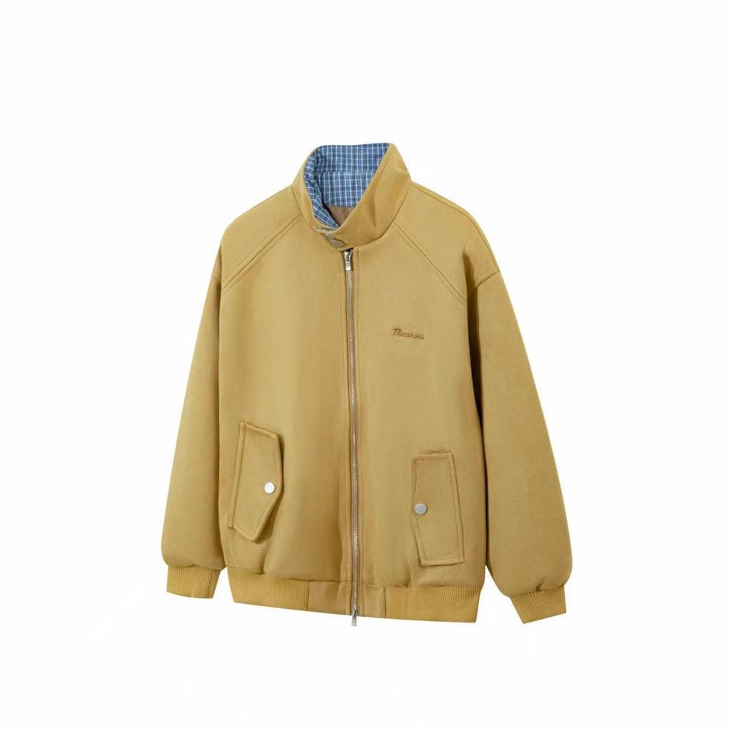 2025 new American retro suede jacket women's spring and autumn explosion trendy brand loose men's and women's couple jacket top