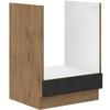 ROCK Oven Cabinet - Lancelot Oak and Matera Gray Decor Melamine - L60 X H82 Cm