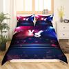 Boxen Königin Bettbezug Gamer Wettbewerbs Sport Bettwäsche Set Galaxie Hell Bunt Steppdeckenbezug Polyester Bettdeckenbezug