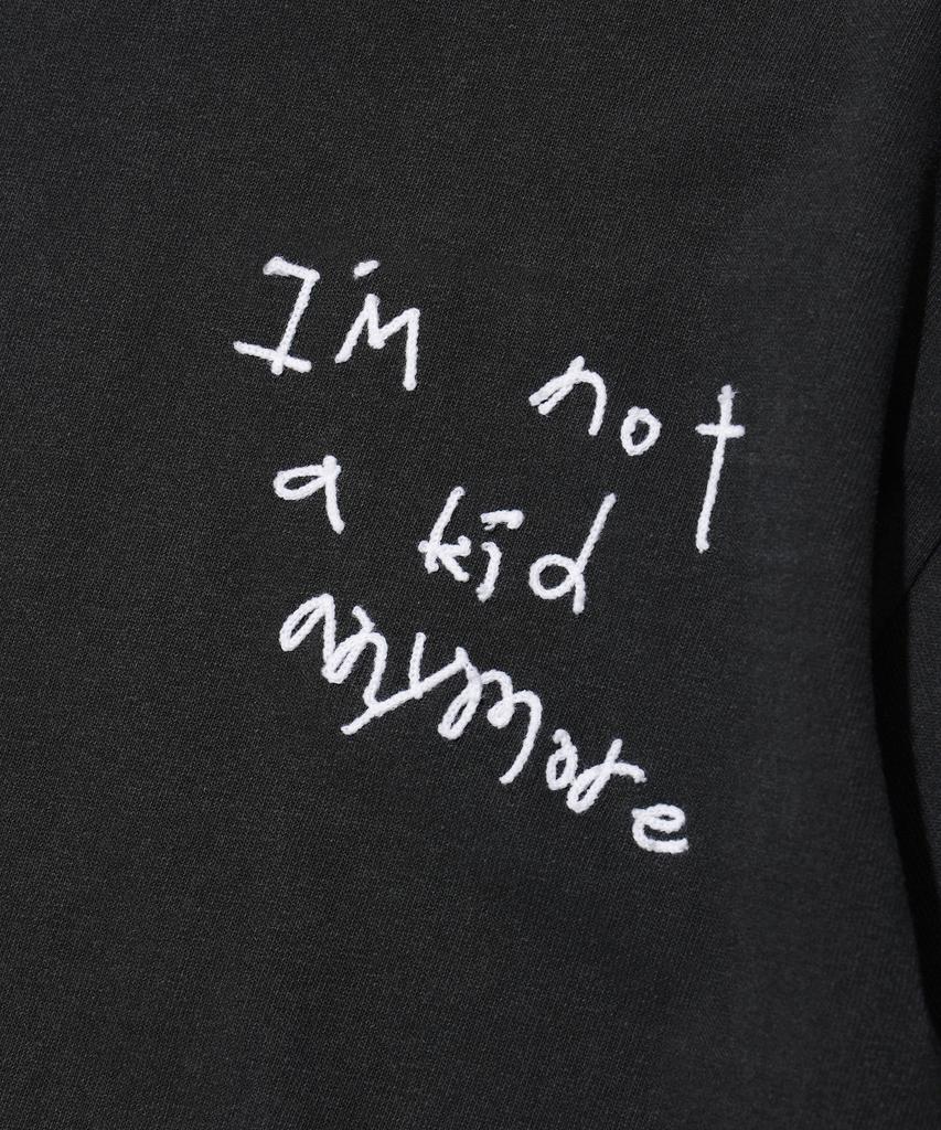YOUHEE Graphic Layerd Long Sleeve Charcoal