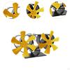 Fireplace Fan 12 Blade Heat Powered Wood Furnace for Combustion House