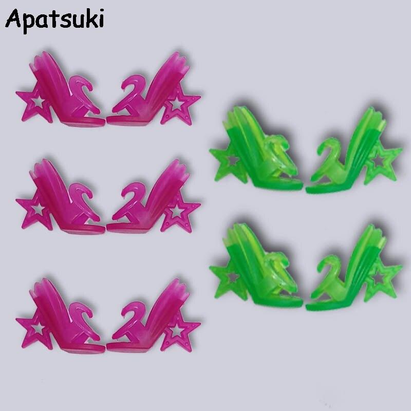 

5 пар/лот кукольные аксессуары модная кукольная обувь для кукол Monster High сандалии на высоком каблуке для кукол Monster Doll детские игрушки разноцветный