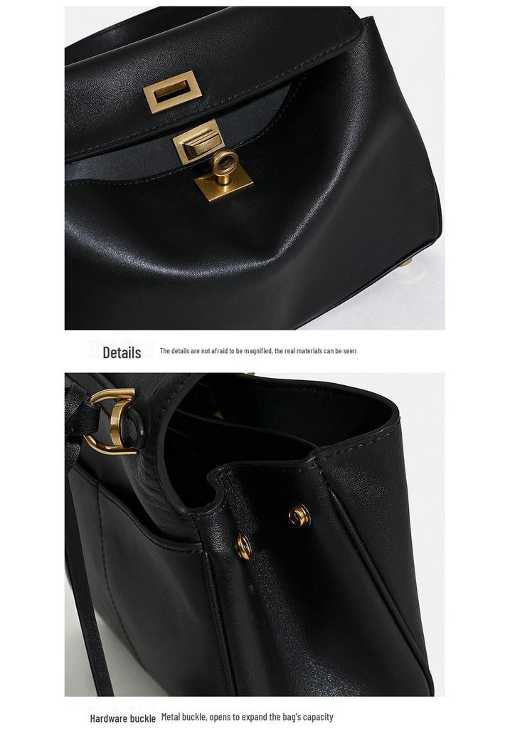 Genuine Leather Rodeo Tote: Large Capacity Commuting Shoulder & Underarm Bag for Women