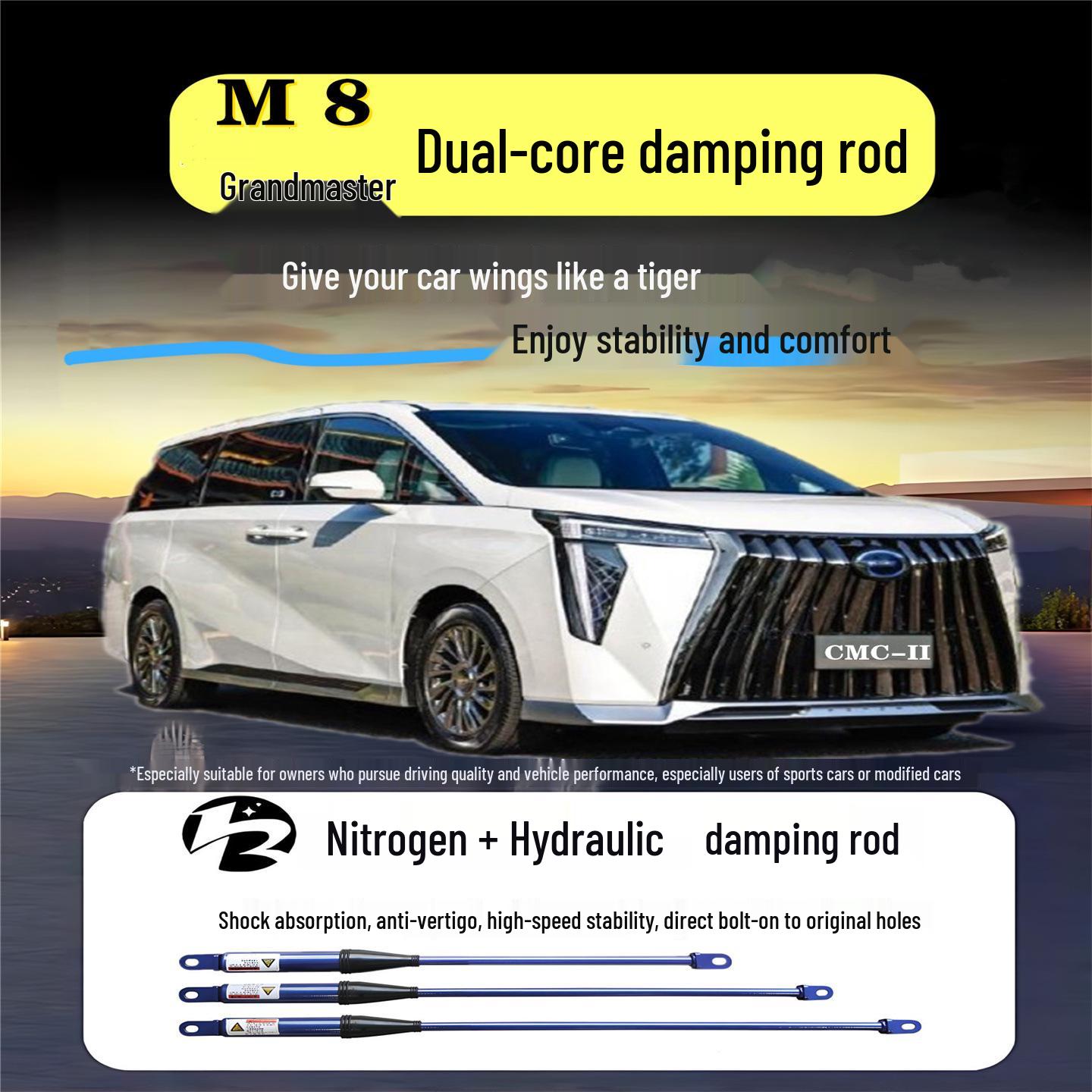 

CMC-II: Hydraulic Balancing Rod for Trumpchi M8 & Zongshi E9 Master Shock Absorber Anti-Roll Standard Version