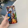CJ18 Beauty and the Beast Soft Shell Transparent Phone Case for Motorola Moto G7 G8 G9 G84 G85 G73 G24 G15 Z2 Play Power Plus