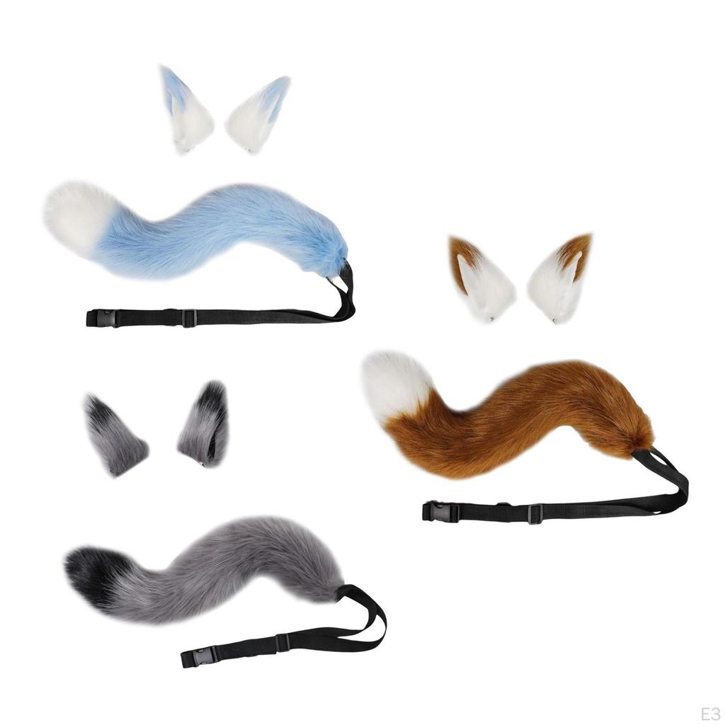 Ears Tail Cosplay for Party Adults Children