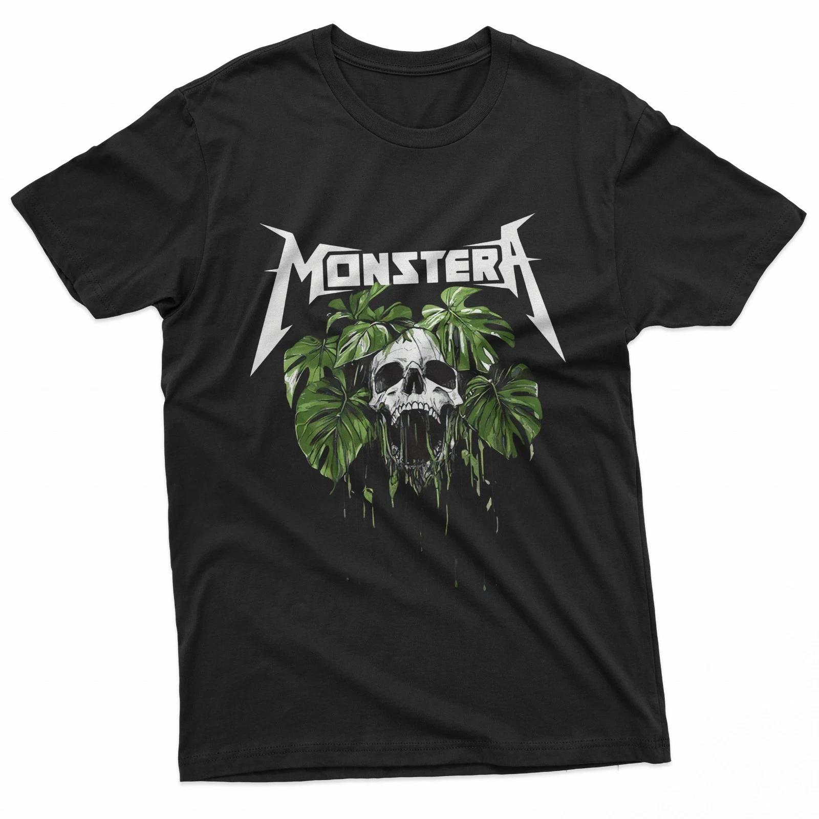 Monstera Monster Plant Goth Tee 100% Cotton T-shirt Mens Tees Top 3XL