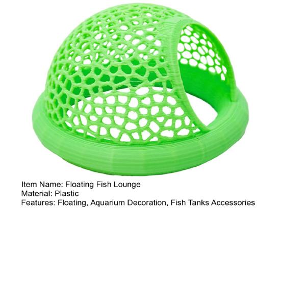 Schwimmende Betta-Fisch-Lounge Höhle Fisch-Ruhe-Lebensraum Höhle Versteck Spielzeug Versteck Bereicherung Aquarium Dekoration Fisch