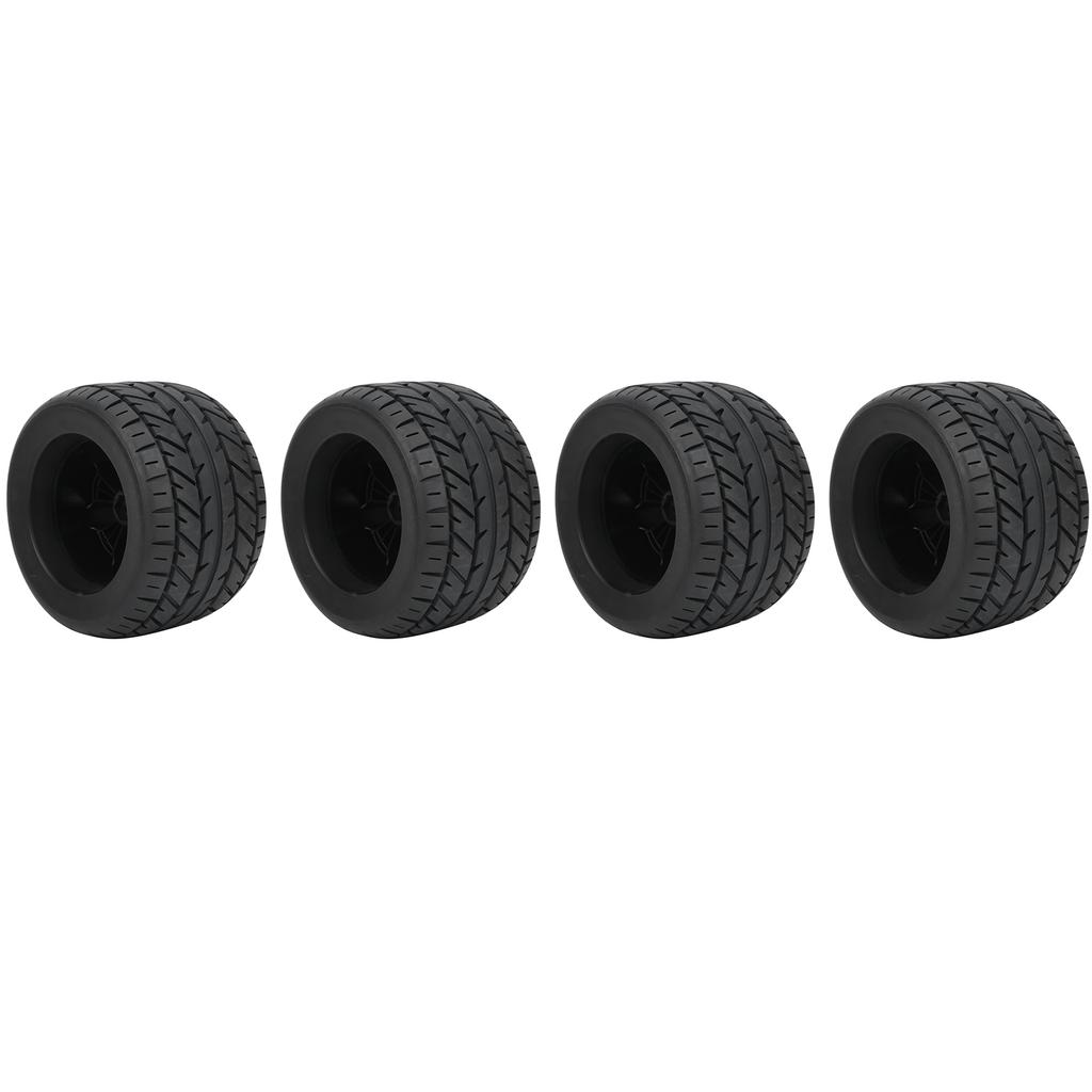 4Pcs 18 RC Car Rubber Tire Rims Truck Wheels for ZD Racing Accessaries Parts 165x104mm