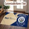 Custom Rug West Bromwich Albion Pattern Print Name Text Soft Non‑Slip Floor Carpet for Home Indoor Decoration
