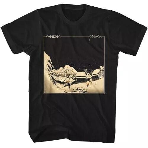 Weezer  Pinkerton  Album Cover T-Shirt, Heavy Black Cotton T-shirt,Size S to 5XL Unisex T-Shirt S