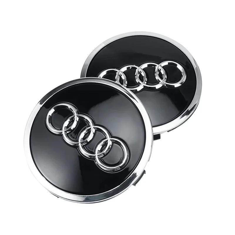 2026 61mm 4pcs Wheel Center Cap Emblem Hub for AQ3 A3 A4 A5 A6 A7 A8 S4 S6 Q5 Q7 Covers Badge Accessories Wheel Cap Label