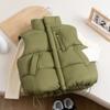Fshion Children Kids Boys Girls Autumn Winter Clothes Vest Zipper Down Parka Waistcoat Streetwear