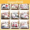 New Cross-border Chinese Style Ink Painting Digital Printing Flannel Bedding Set