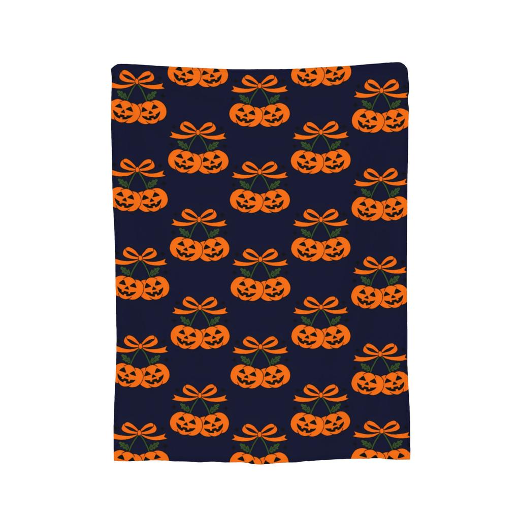 Cute Ghost Pumkin Skull Bat Blanket Warm Soft Throw Blanket Winter Decorative Couch Chair Sofa Bed Street Trend Bedspread