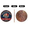 This Is My Happy Place Metal Tin Sign Vintage Garage Decor Round Wall Plaque for Workshop Man Cave or Automotive Space