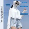 Long Sleeve Ice Silk Sun Shirt UV Protection Summer Jackets Sun Protection Clothing  for Cycling