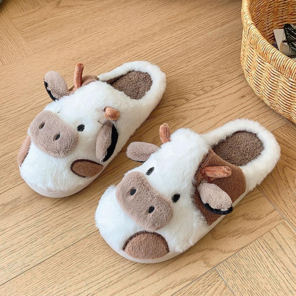 Winter Plush Men Slippers Plus Size Women for Man Furry Shoes