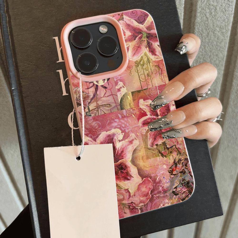 

HOT Luxury lip print Lily flower Lichee leather pattern Phone Case For Redmi A5 A3 A1 14C 13 12 12C 10 9 9A 9T 9C 8 K60 Ultra Redmi 10C