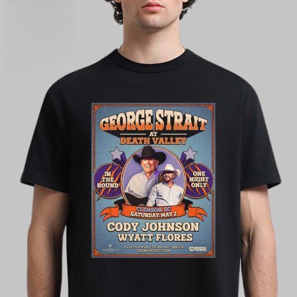 

New George Strait At Death Valley Stadium Stage 2026 In Clemson South Carolina On May 2 2026 In The Round One Night Only TShi... 5XL різнокольоровий