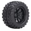 4pcs 12mm Hex 1/10 RC Truck Wheels and Tires for Axial for Hsp for Redcat for Hpi Universal 10 Hole Wheel Hub RC Wheel Tires