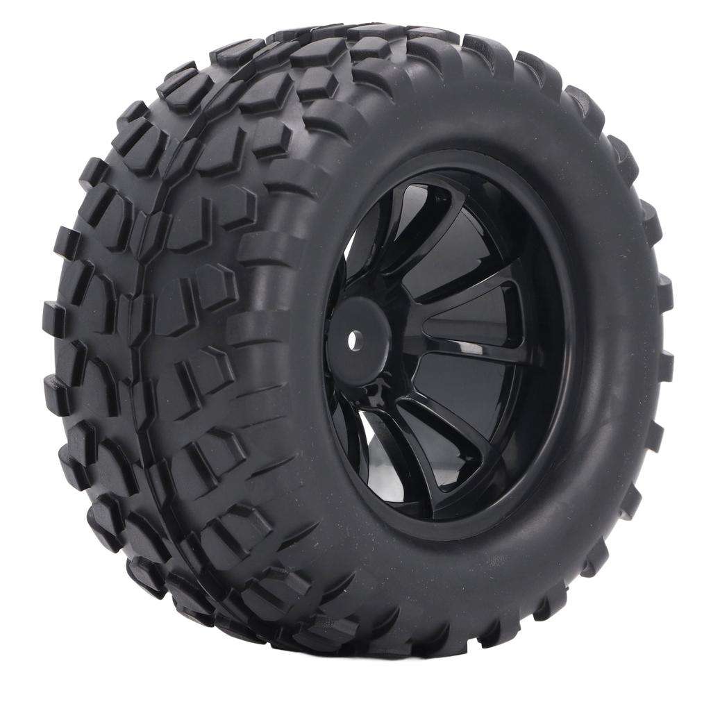 4pcs 12mm Hex 1/10 RC Truck Wheels and Tires for Axial for Hsp for Redcat for Hpi Universal 10 Hole Wheel Hub RC Wheel Tires