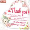2D Flat, Acrylic Heart Plaque Suitable for Boss, Teacher, Nurse, Coworker Retirement Gifts - Name/Text Desk Sign for Office Decor, Thank You Present
