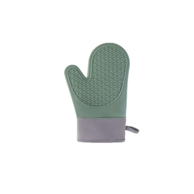 JUSTINLAU Bakery Gloves Heat Insulation Silicone and Cotton Gloves Twill Anti-slip Design Gloves for Microwave Oven Kitchen Tool