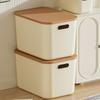 Rectangular Storage Box with Lid - Desktop Organizer for Snacks, Toys, Kitchen, and Living Room Sundries.