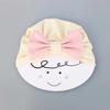 New Baby Solid Cotton Big Bow Hat Baby Kids Headbands Soft Multi Colors Warm Cat Turban Children Hair Accessories