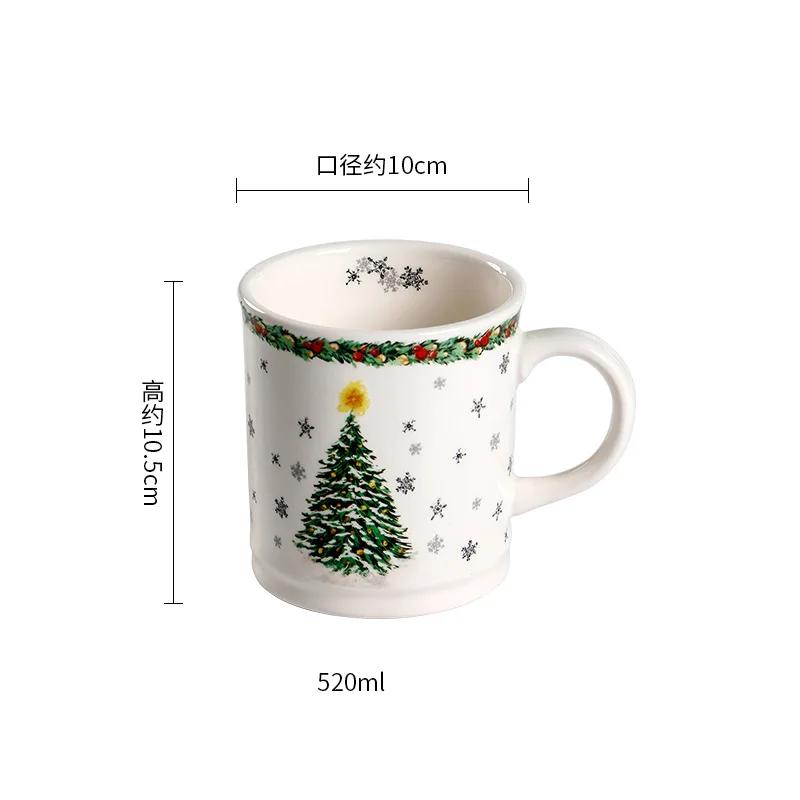 Kreativ Jul Keramisk Tallrik Porslin Lyxig Restaurang Biff Pastatallrikar Hemma Läckra Rätter Sopptallrik Utsökta Muggar