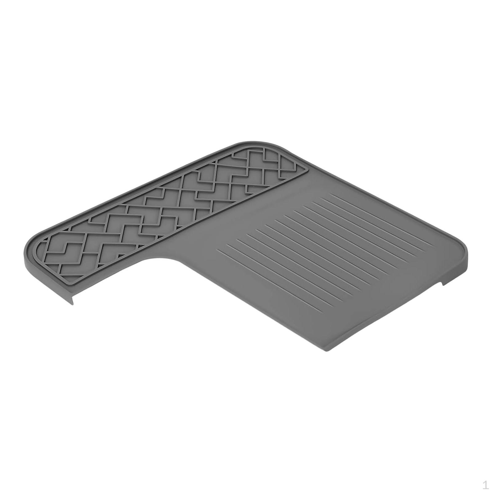

Coffee Maker Mat Silicone Drying Machine Waterproof Suitable for Kitchen Bar серый