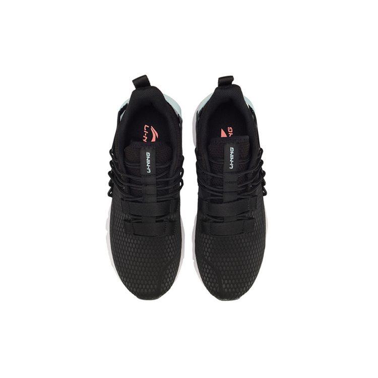 Li Ning Breathable Low top Casual Shoes Women's Standard Black AGLQ006-1