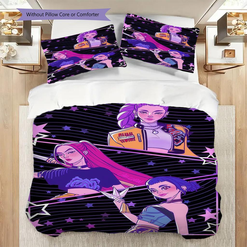 Fantasy Beast Alien Eyes Three-piece Set(1 * Duvet Cover + 2 * Pillowcase, Without core)Duvet Cover and Pillowcase Soft and Comfortable