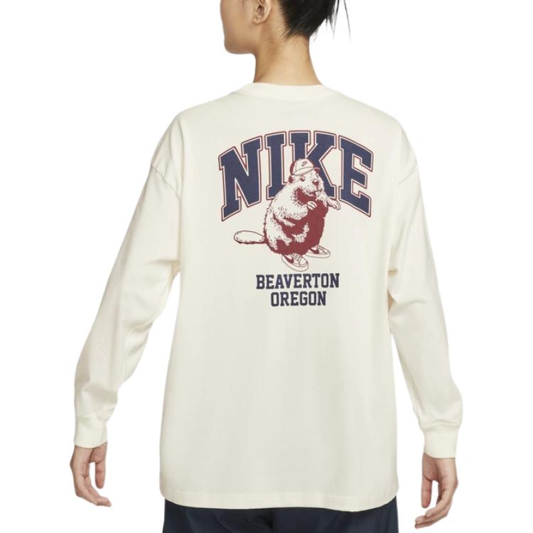 New Nike Sportswear T Shirt Women's Sail White HV5823-133