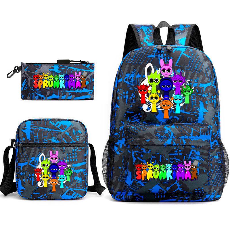 Rhythm Box Starry Sky Backpack Large Capacity Elementary School Bag 3-piece Set