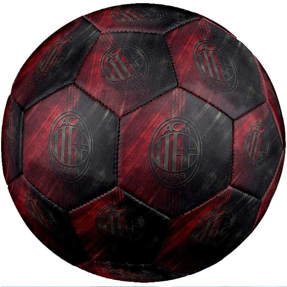 Pallone da Calcio da Partita Misura 5 Tema AC Milan Pallone da Calcio Professionale da Esterno Morbido al Tocco Pallone da Allenamento
