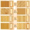 Set di 4 Pezzi Tavola per Gnocchi in Legno, Paletta per Gnocchi, Tavola per Pasta Garganelli con Rulli, Idee Regalo per la Cucina