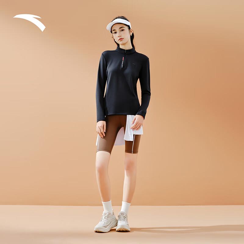 ANTA Women's Half-Zip Slim Fit Long Sleeve Sports Top