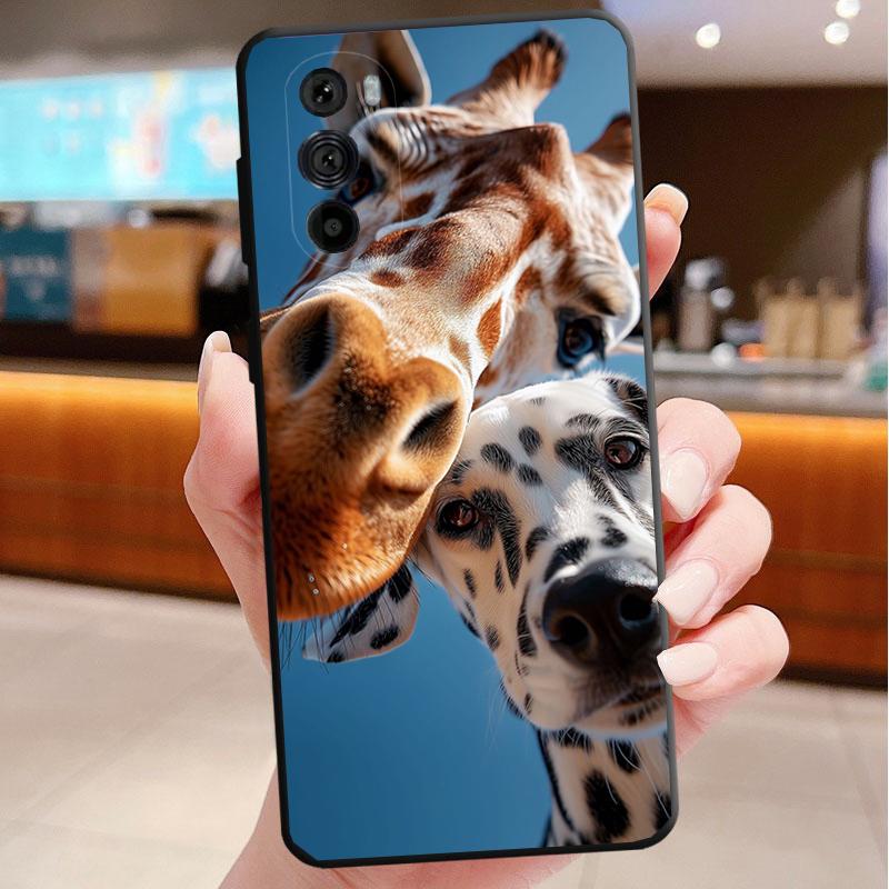 Phone Case For Motorola Edge 60 50 40 Pro 60 50 40 30 Ultra Neo Fusion Moto G Stylus G Giraffe Animal