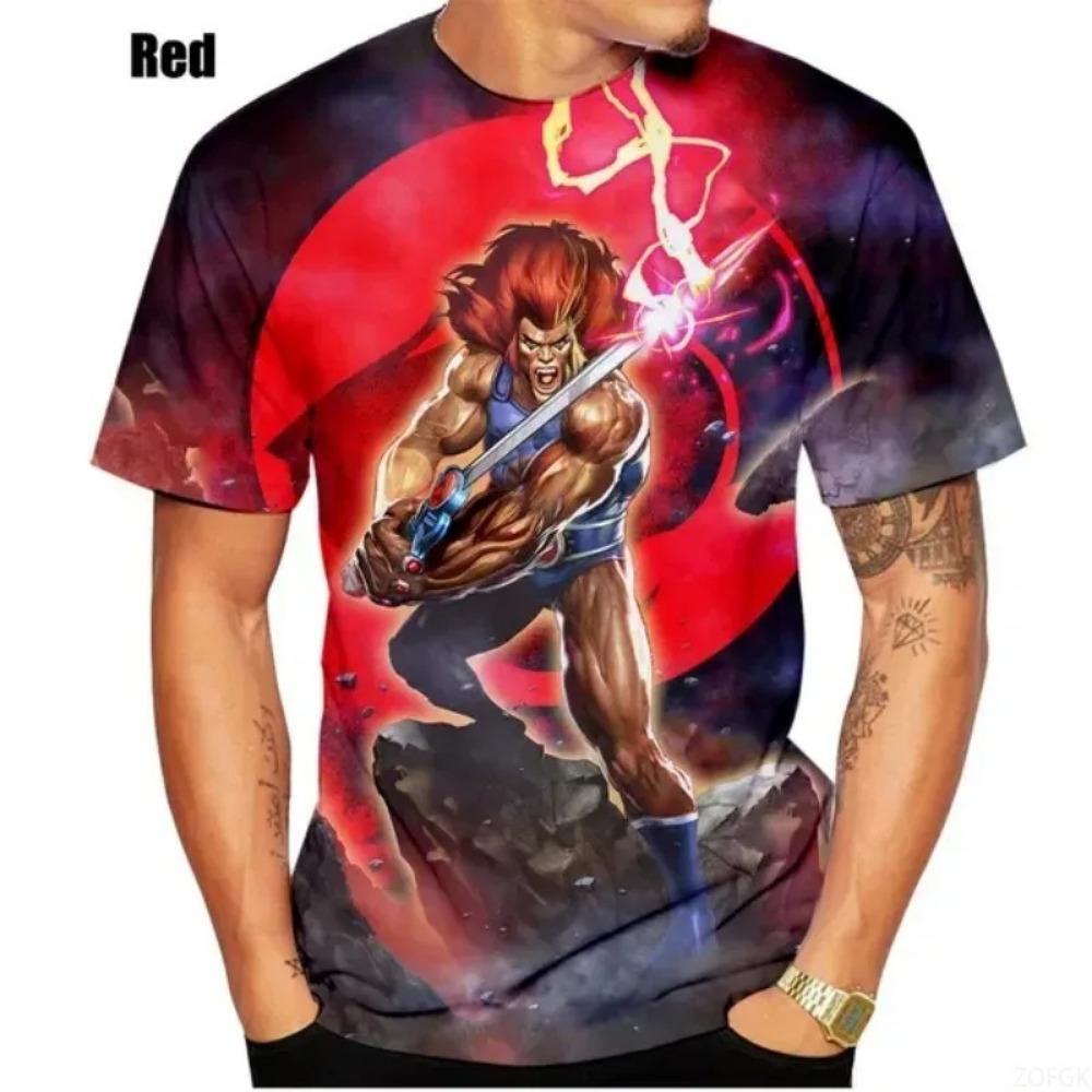 Anime ThunderCats 3D Classic T-Shirt War Shirt Men's Fashion T-Shirt Women Casual Top