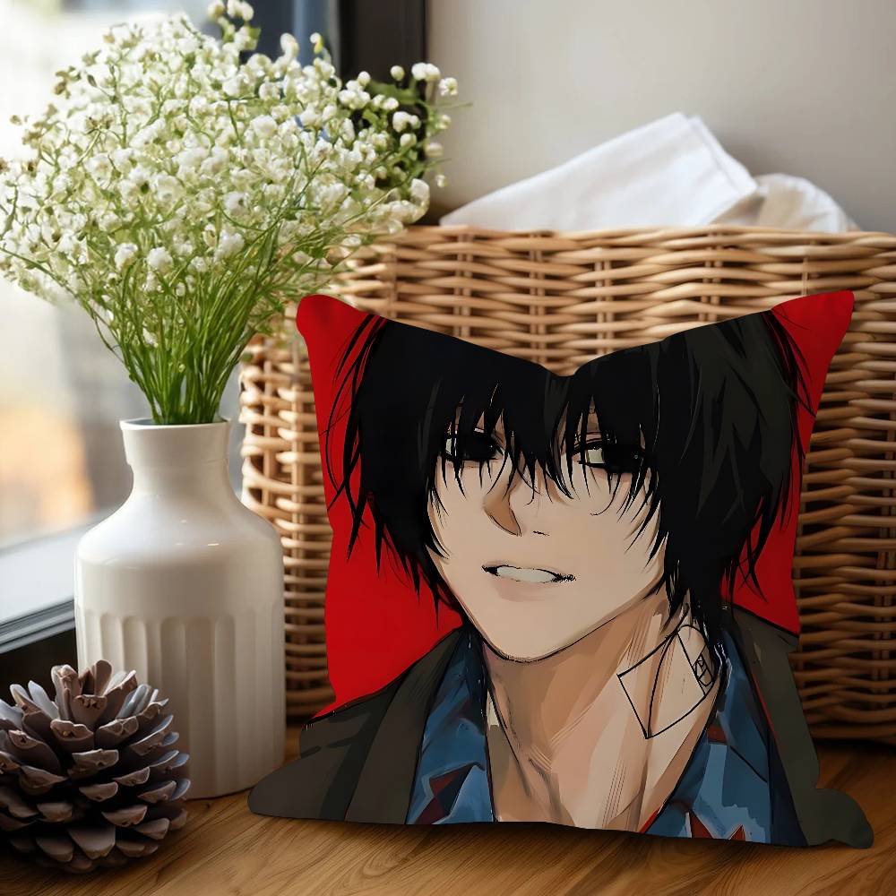 S-SakamotoO Anime Pillow Cushion Cover Pillowcase Living Room Sofa Home Decor Customized