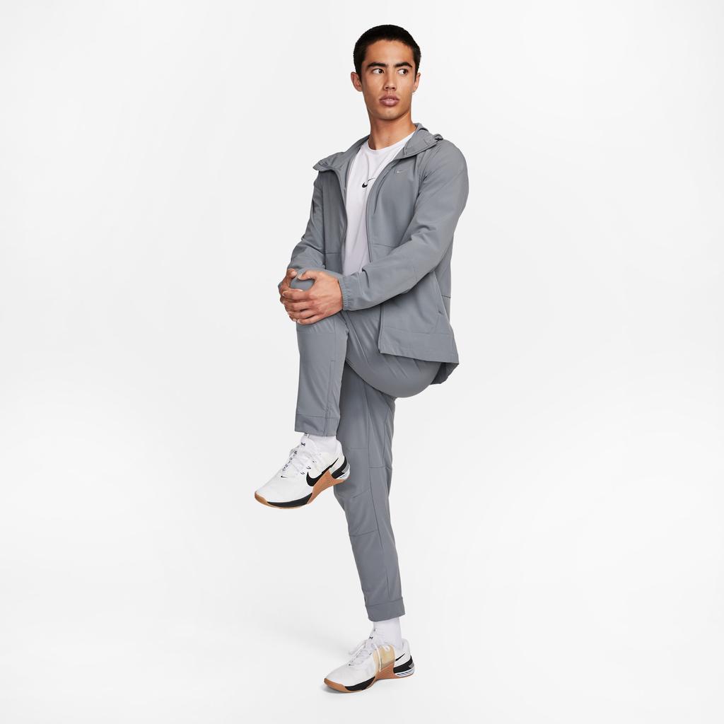 Nike Solid Color Logo Training Woven Hooded Jacket Men Outerwear Gray FB7552-084