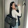 Große Kapazität Damen Pendler Handtasche Markendesign Echtes Leder Umhängetasche Mode Hochwertige Schultertasche Reisetasche