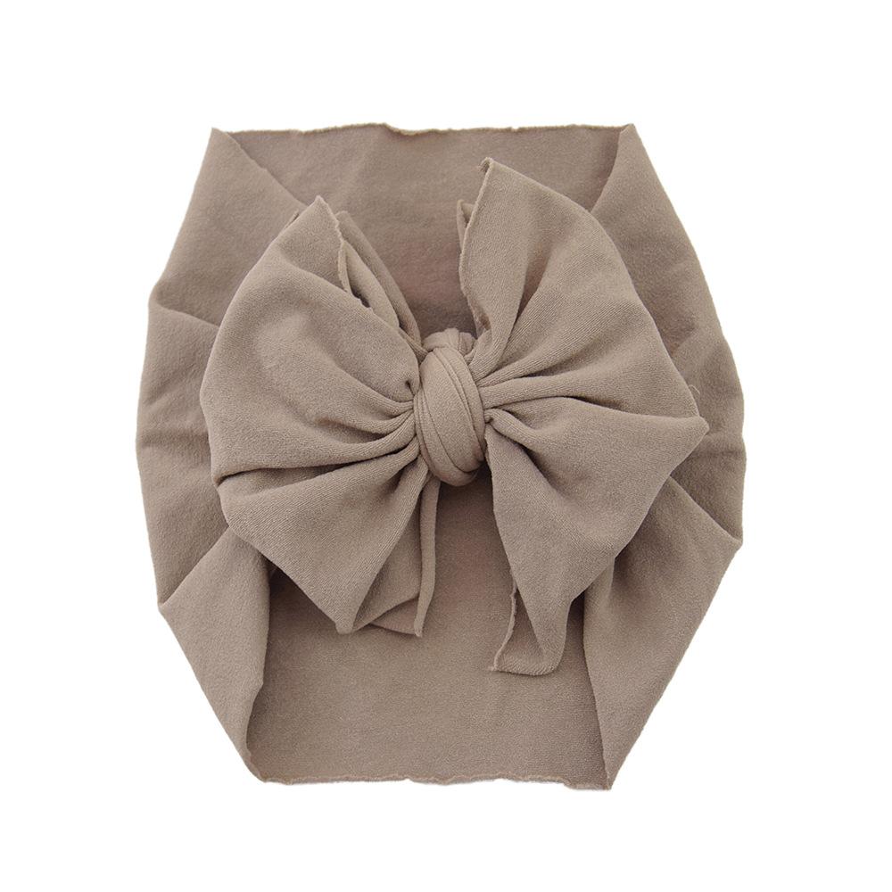 Baby Hair Accessories Nylon Big Bow Children'S Headband Super Soft Wide Headband Baby Stockings Headband