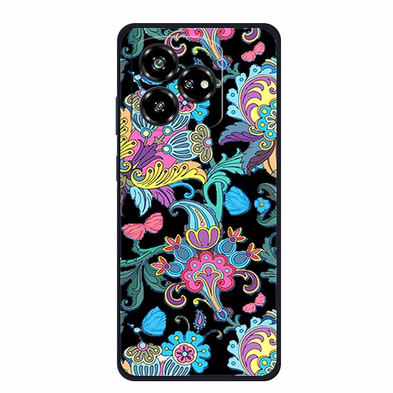 Funda For ZTE Axon 60 Lite Case Cute Cartoon Cat Black Silicone Soft Phone Case For ZTE Blade V60 Axon 60 Back Cover Case 60lite